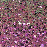 Succulent Chameleon Chunky Glitter - Pink Glitter / Golden Green Glitter